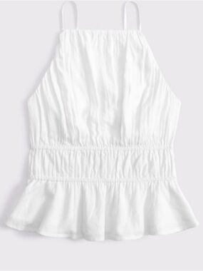 Abercrombie & Fitch White Halter Tank S NWT